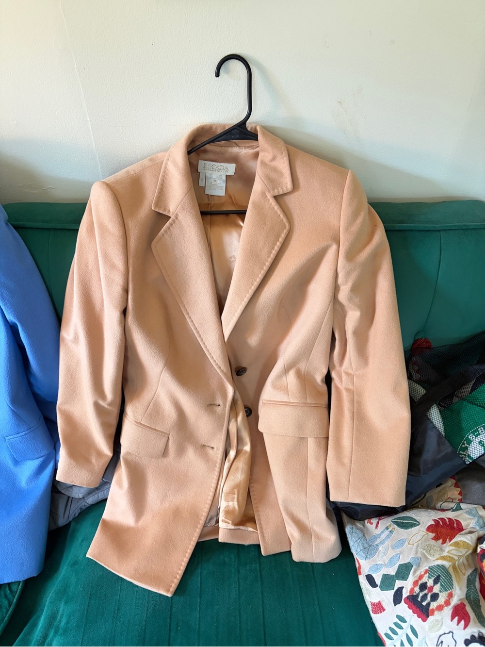 Escada Margaretha Ley women’s blazer- beige rabbit and wool